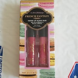 Tinted Pink Red Shade Lip Gloss Duo Sealed Beauty Gift Set Boxed Makeup Set 🇺🇦